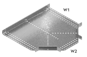 Unequal Tee (made to order) Cable Tray