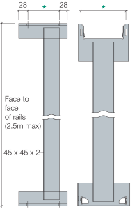Metsec Cladding Rails Internal Corner Vertical Cladding Restraint Fixing Details - Metsec