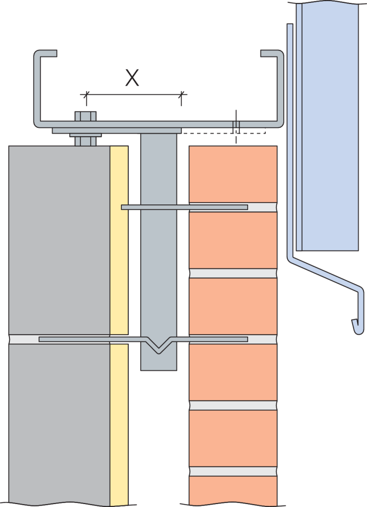 Sliding anchor support