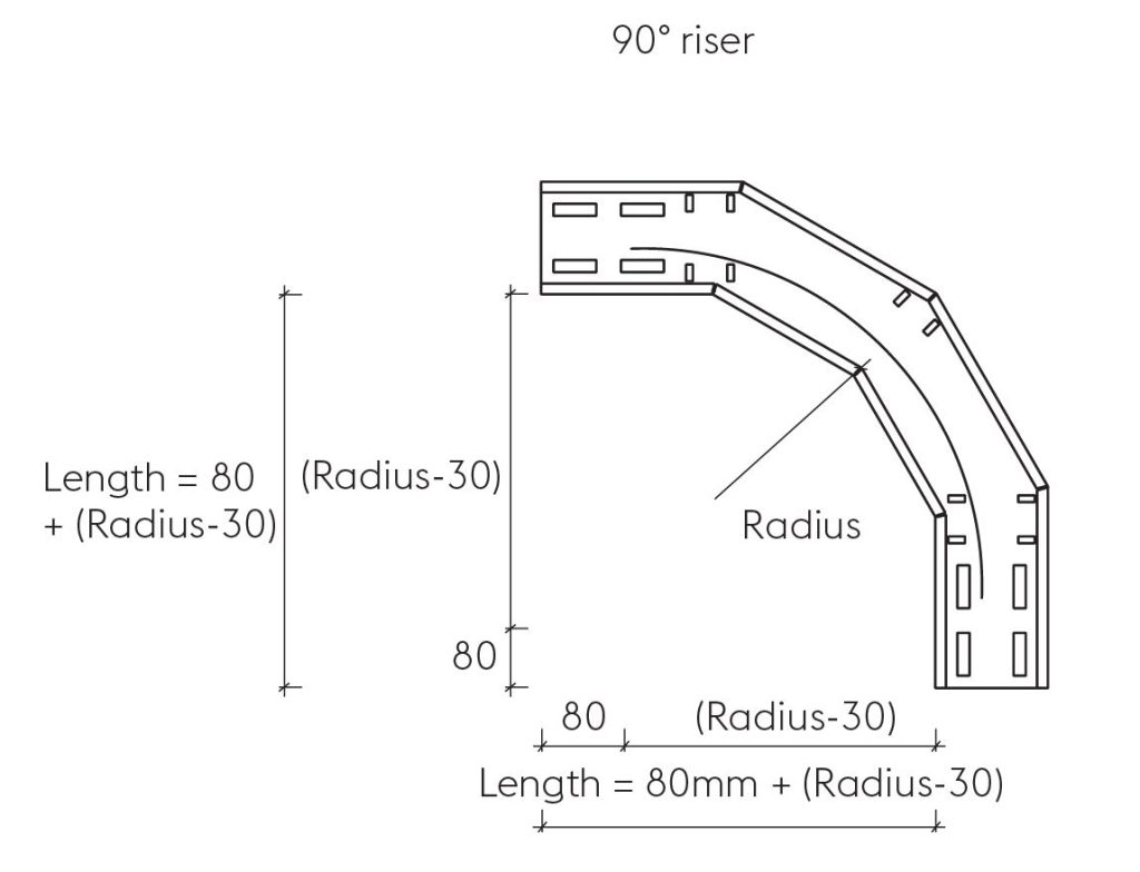 Pre-Galvanised 90 Riser Footprint