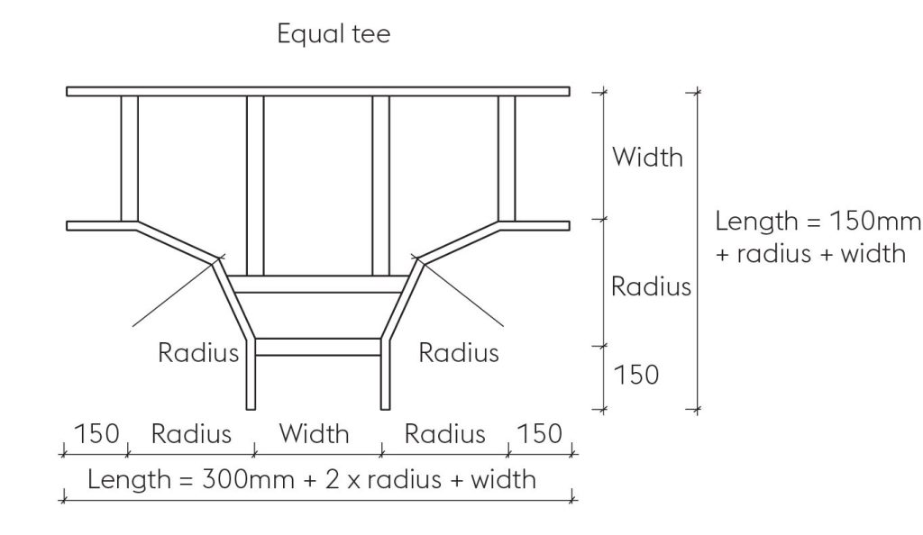 Pre-Galvanised Equal Tee Footprint